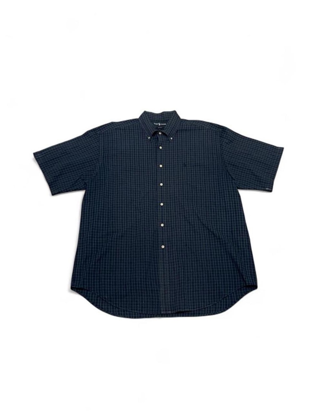 Ralph Lauren Blake Men’s XL Short Sleeve Button Down Plaid Shirt 100% Cotton